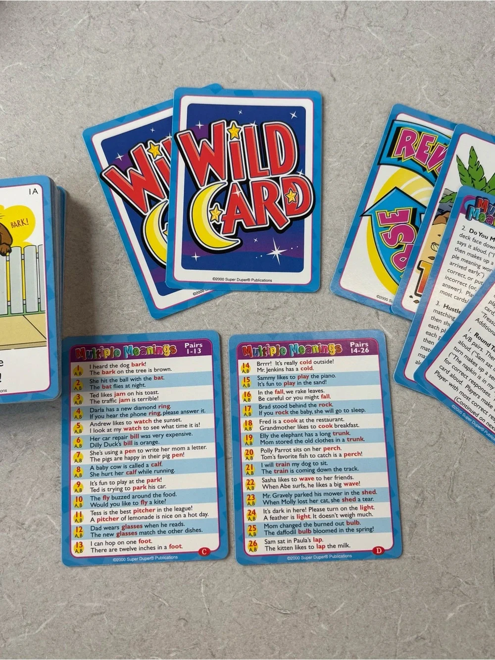 Super Duper Multiple Meanings Fun Deck - Blue